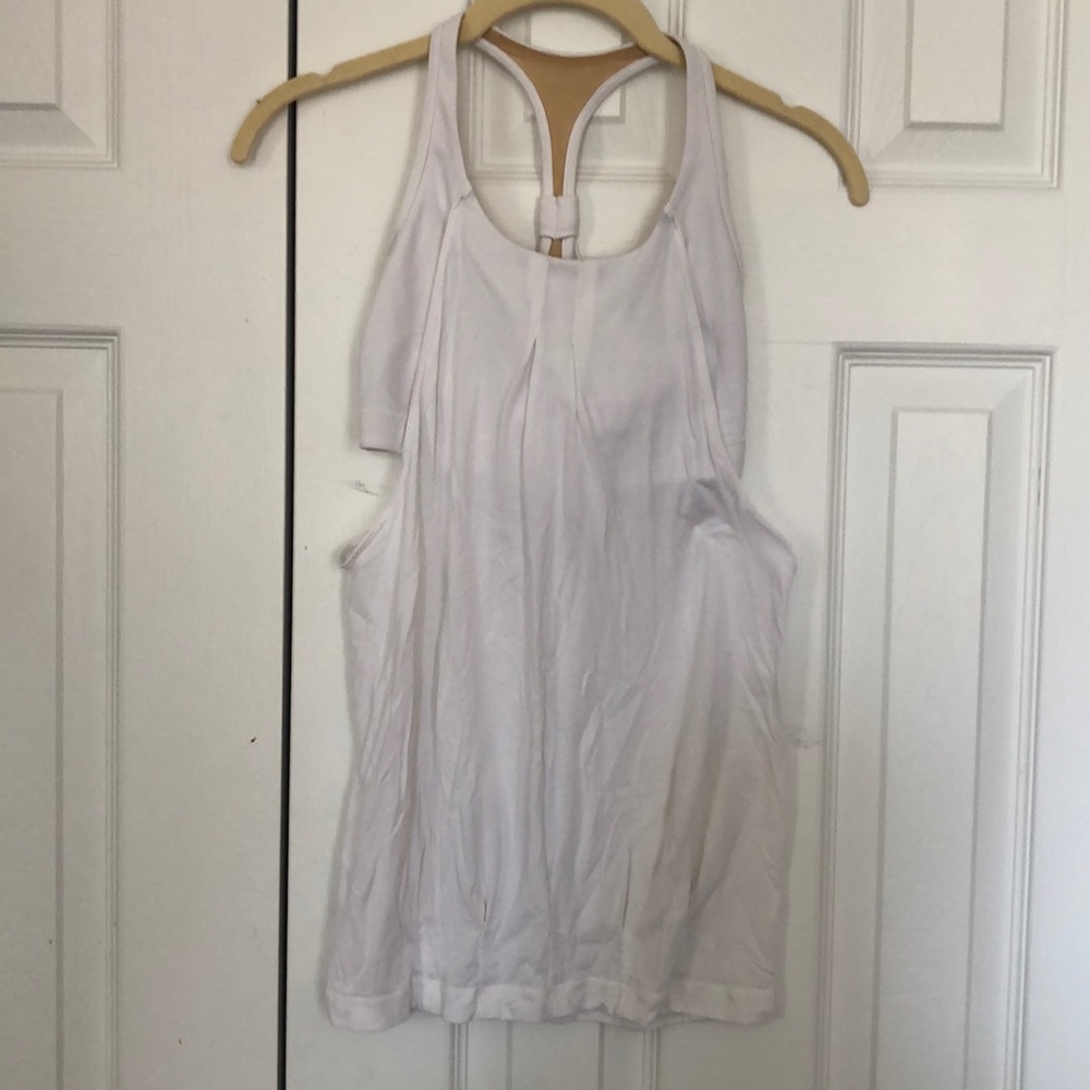 Lululemon white built in bra tank